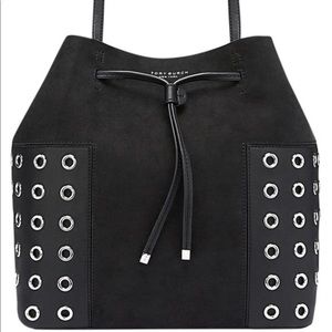 Tory Burch Grommet drawstring tote